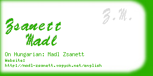 zsanett madl business card